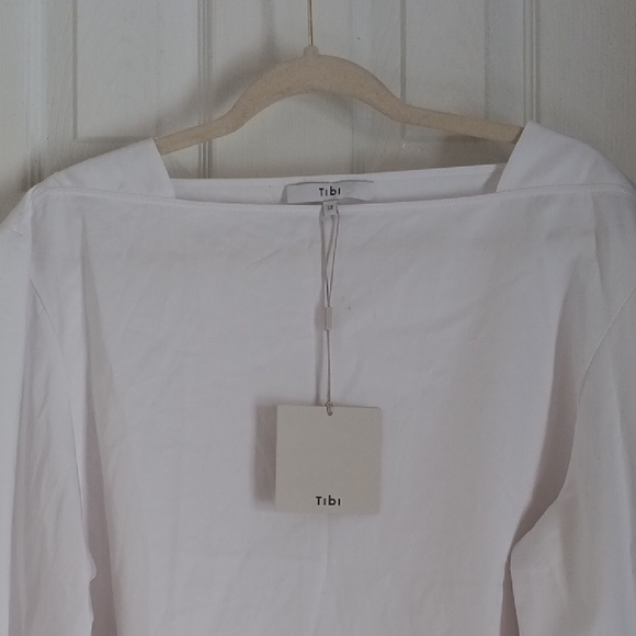 TIBI POPLIN SPLIT SLEEVE TOP SIZE 12 - Picture 7 of 10